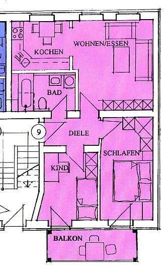 Grundriss WE 9 Grundriss WE 9
